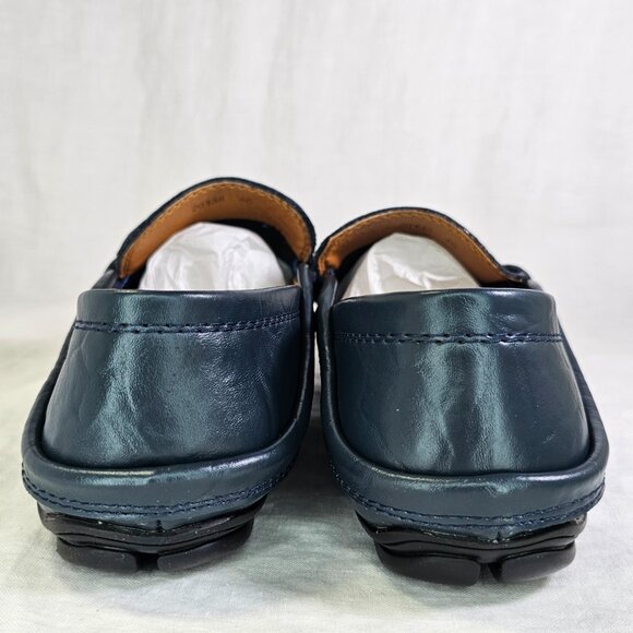 NEW! Christian Moretti Luciano Mancini Leather Driving Loafers 12 Slip On Shoes